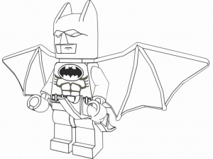 Coloriage de Lego Batman à imprimer