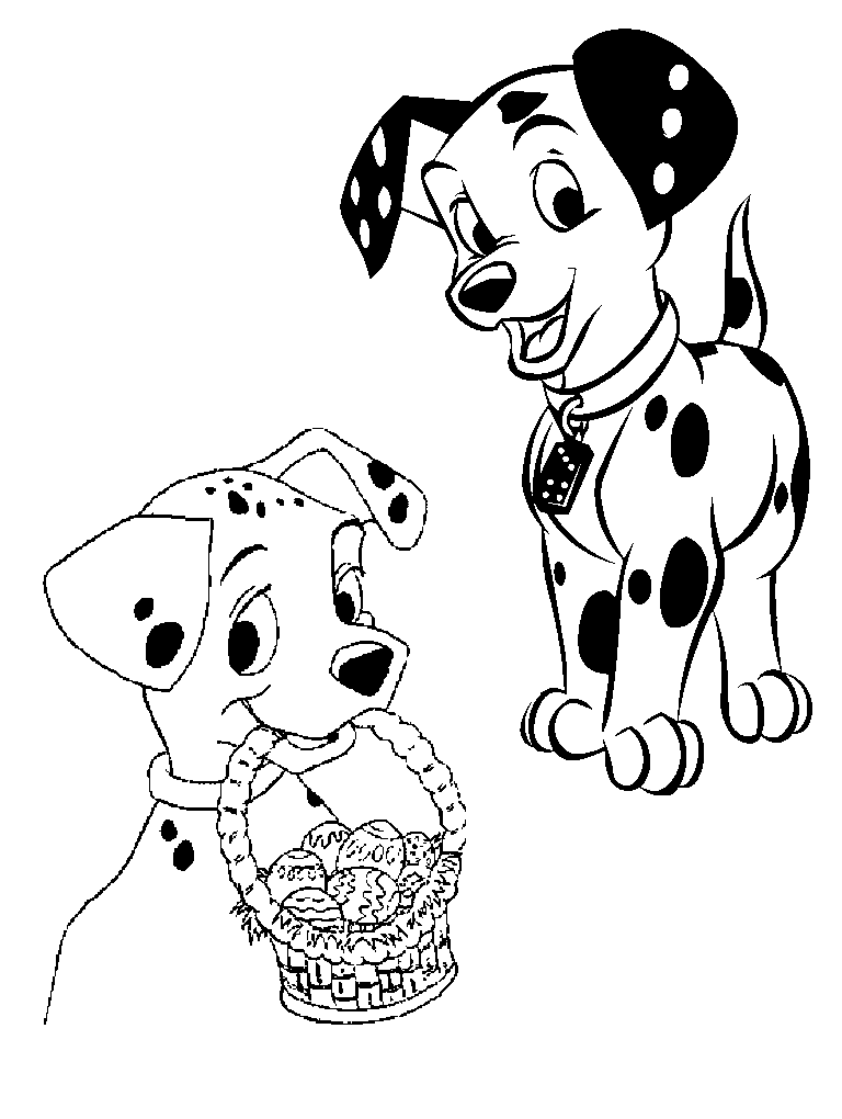 Dessin de Les 101 Dalmatiens gratuit à imprimer et colorier