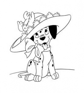 Dessin de Les 101 Dalmatiens gratuit à télécharger et colorier