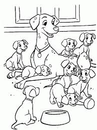 Coloriage de Les 101 Dalmatiens à colorier pour enfants