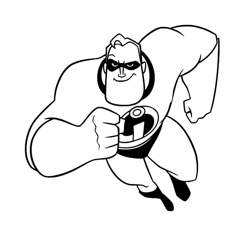 Coloriage de Les Indestructibles à colorier pour enfants