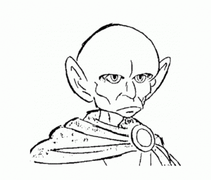 Ménator est un personnage étrange (Coloriage de Les Mystérieuses Cités d'or)