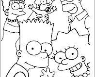 Coloriages Les Simpsons faciles pour enfants