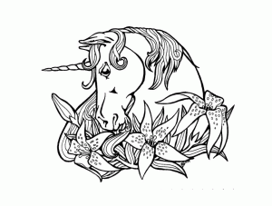 Coloriage de licorne à telecharger gratuitement