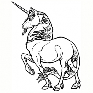 Coloriage de licorne à colorier pour enfants