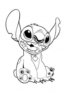 Coloriage Lilo et Stitch à imprimer pour enfants