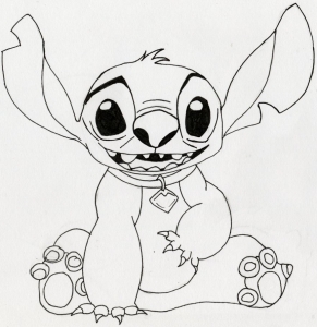 Coloriage Lilo et Stitch à colorier pour enfants