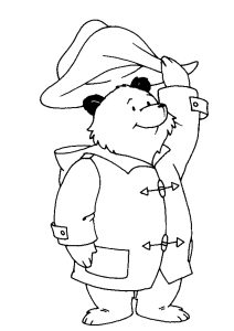 Coloriage de L'Ours Paddington à imprimer pour enfants : Ours-paddington-18