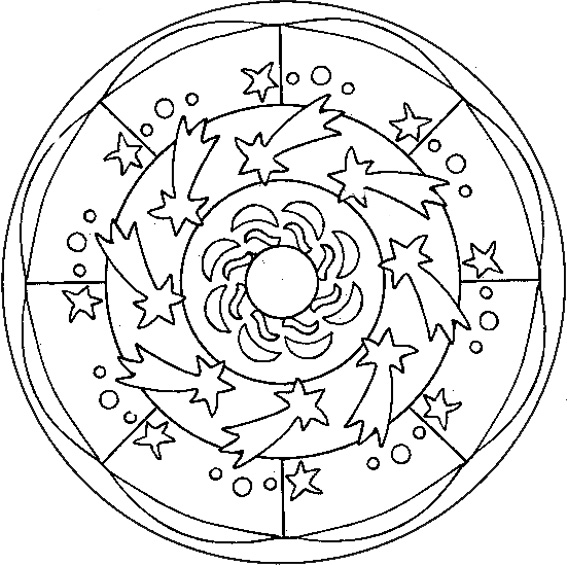 Mandala - 8 (Coloriage à imprimer pour enfants)