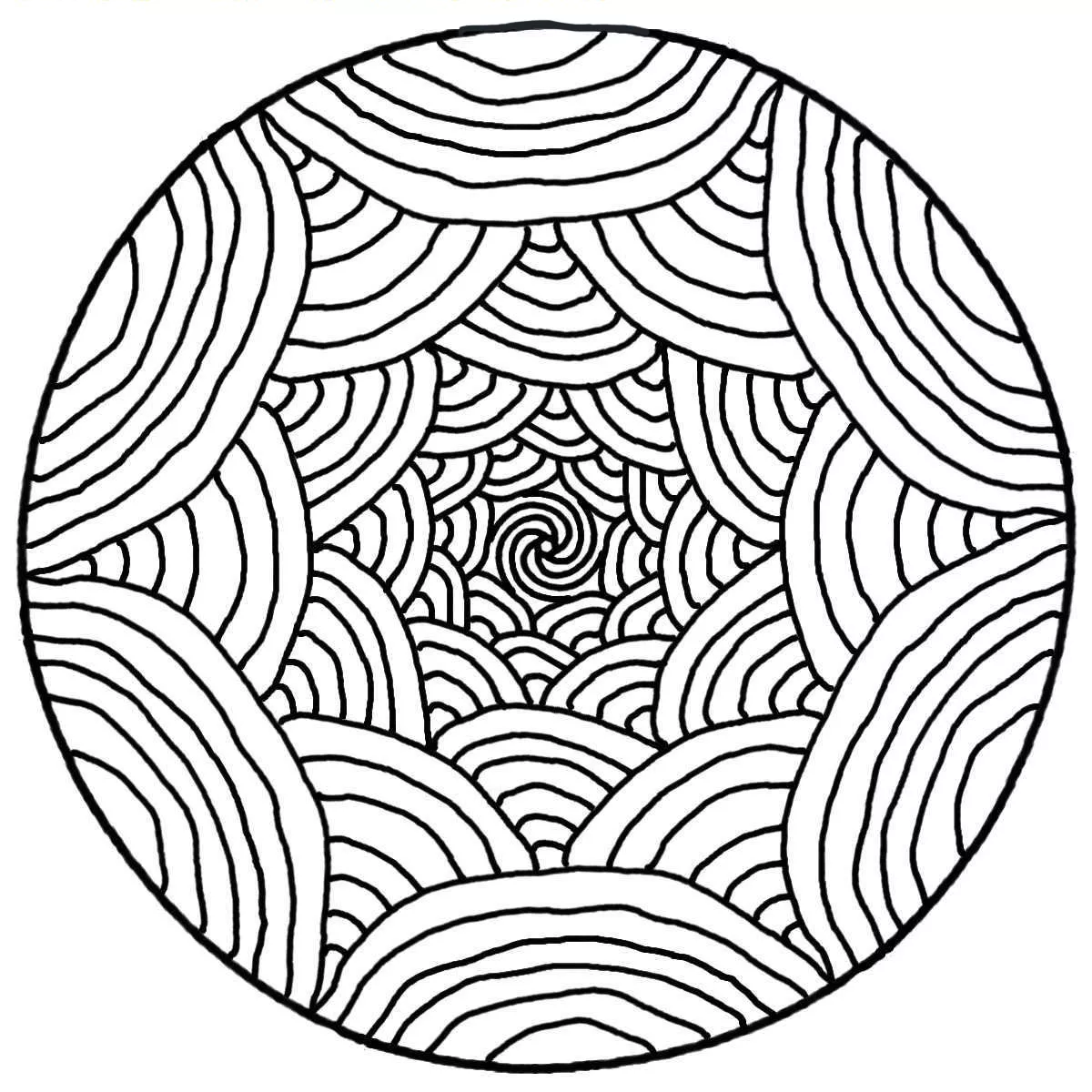Mandala (Coloriage à imprimer pour enfants)