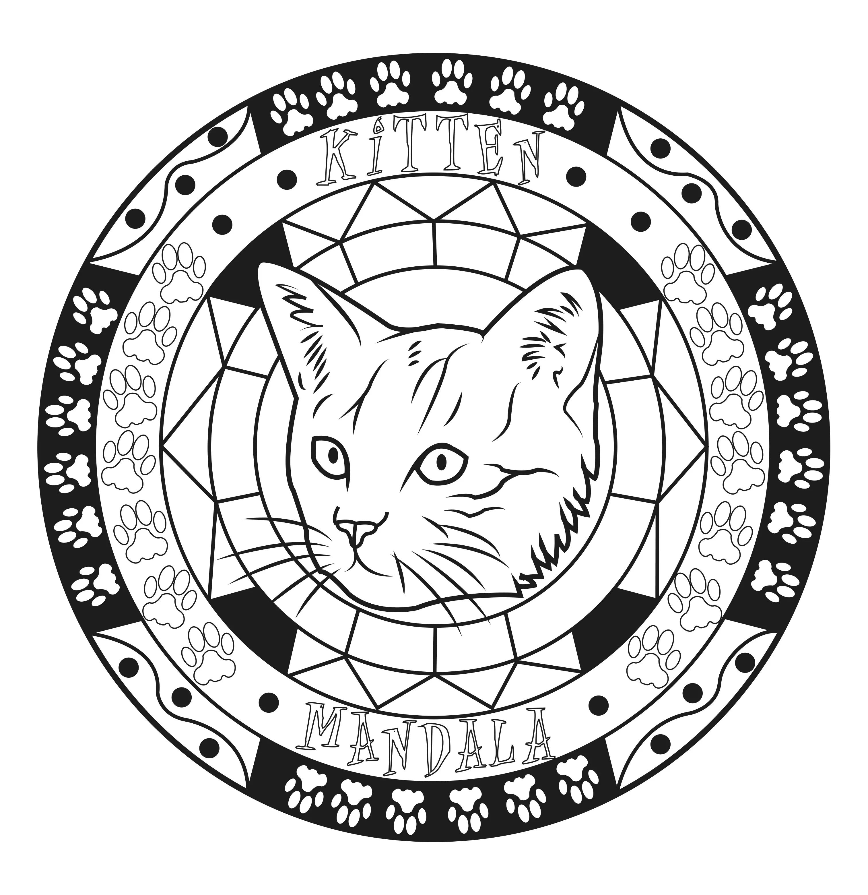 Mandala-chat-par-allan (Coloriage à imprimer pour enfants)