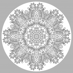 Coloriage mandala par karakotsya 3