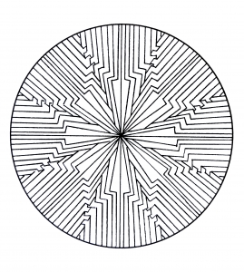 Forme électrique (Coloriage de Mandalas)