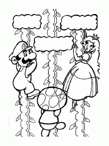 Coloriage de Mario bros à imprimer