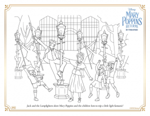 Le Retour de Mary Poppins (Coloriage)