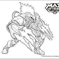 Coloriages de Max Steel à imprimer pour enfants