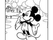 Coloriages Mickey faciles pour enfants