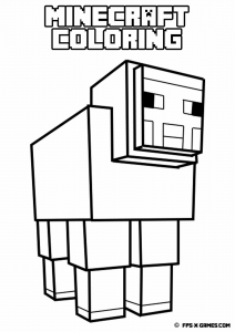 Coloriage de Minecraft à imprimer gratuitement