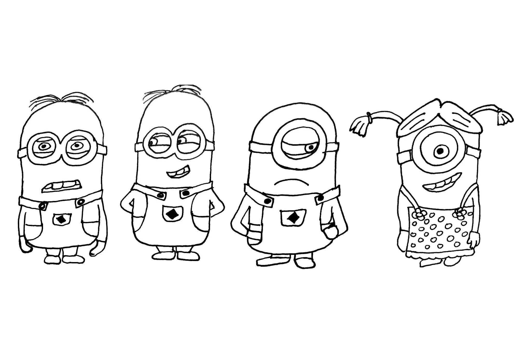 Image de Minions à imprimer et colorier