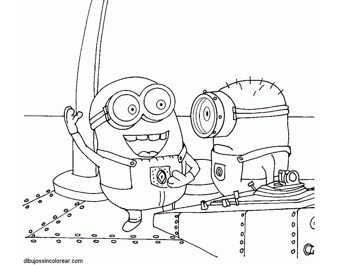 Dessin de Minions à télécharger et imprimer pour enfants