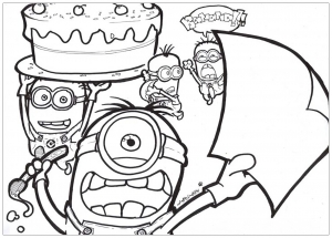 21406199ef7177df5ed3f0a7dba640fc (Coloriage de Minions)