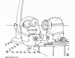 Coloriage de Minions à imprimer