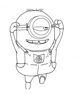 Coloriage de Minions à colorier pour enfants