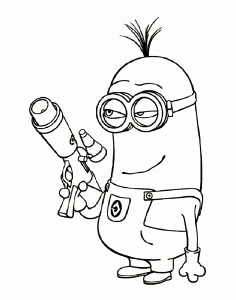 Coloriage de Minions pour enfants