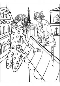 Miraculous / Lady bug : Coloriage à imprimer