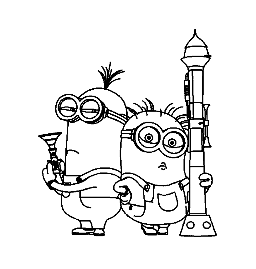 Dessin de Moi moche et méchant gratuit à télécharger et colorier (Moi, Moche et Méchant 1, 2 et 3)