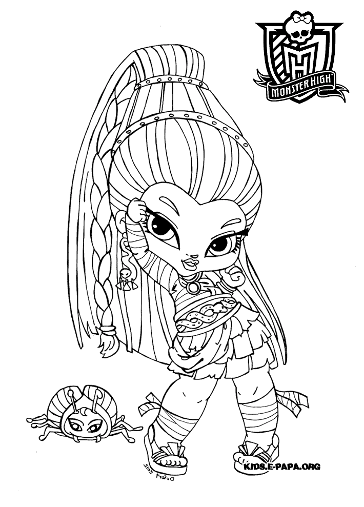 ajoutez des couleurs à cette Monster High !