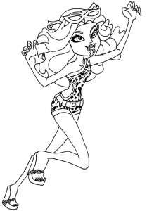 Coloriage de Monster High à telecharger gratuitement