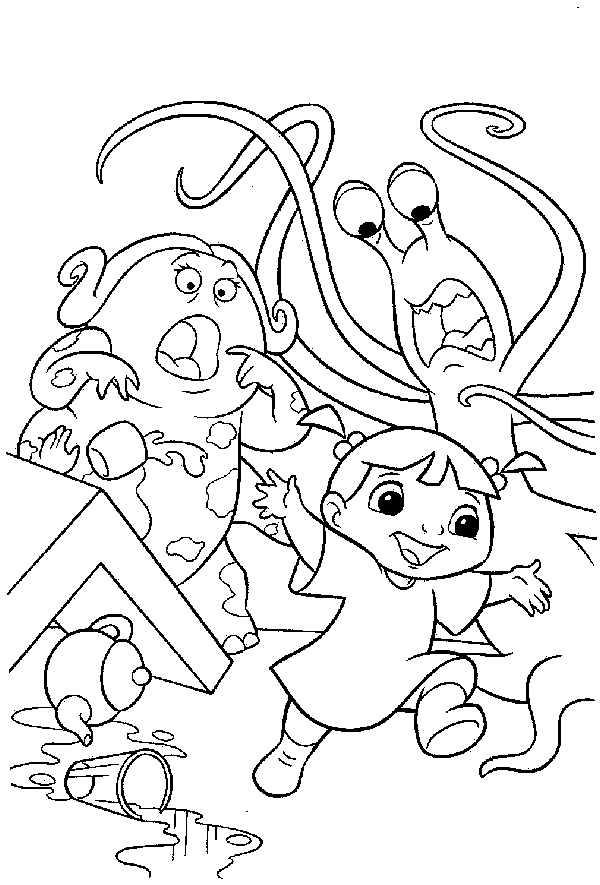 Coloriage tiré de Monstres et compagnie (Monstres & Cie) Coloriage tiré de Monstres et compagnie (Monstres & Cie)