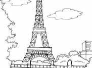 Coloriages Monuments faciles pour enfants