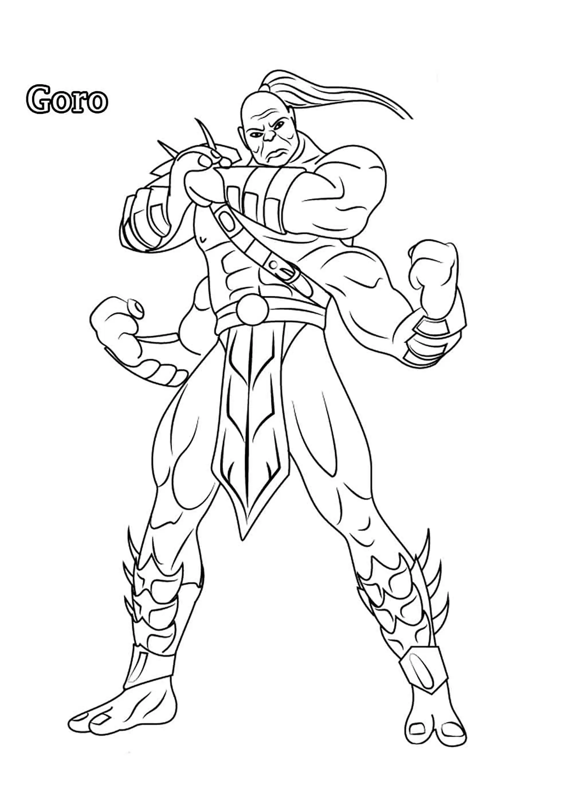 Mortal kombat - 00012 (Coloriage à imprimer pour enfants)