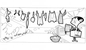Dessin de Mr Bean gratuit à imprimer et colorier (Coloriage de Personnages TV)