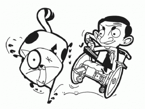 Coloriage de Mr Bean à imprimer