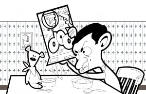 Coloriage de Mr Bean à colorier pour enfants (Coloriage de Personnages TV)