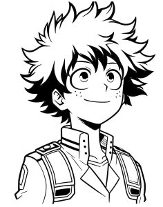 Coloriage de My Hero Academy à imprimer pour enfants : My-hero-academy-49