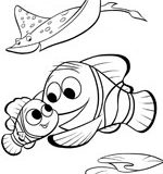 Coloriages Le monde de Nemo faciles pour enfants