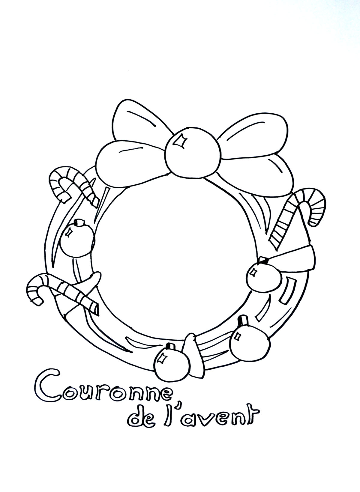 Coloriage d'une Couronne de l'avant