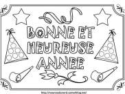 Coloriages Nouvel An - Bonne année faciles pour enfants