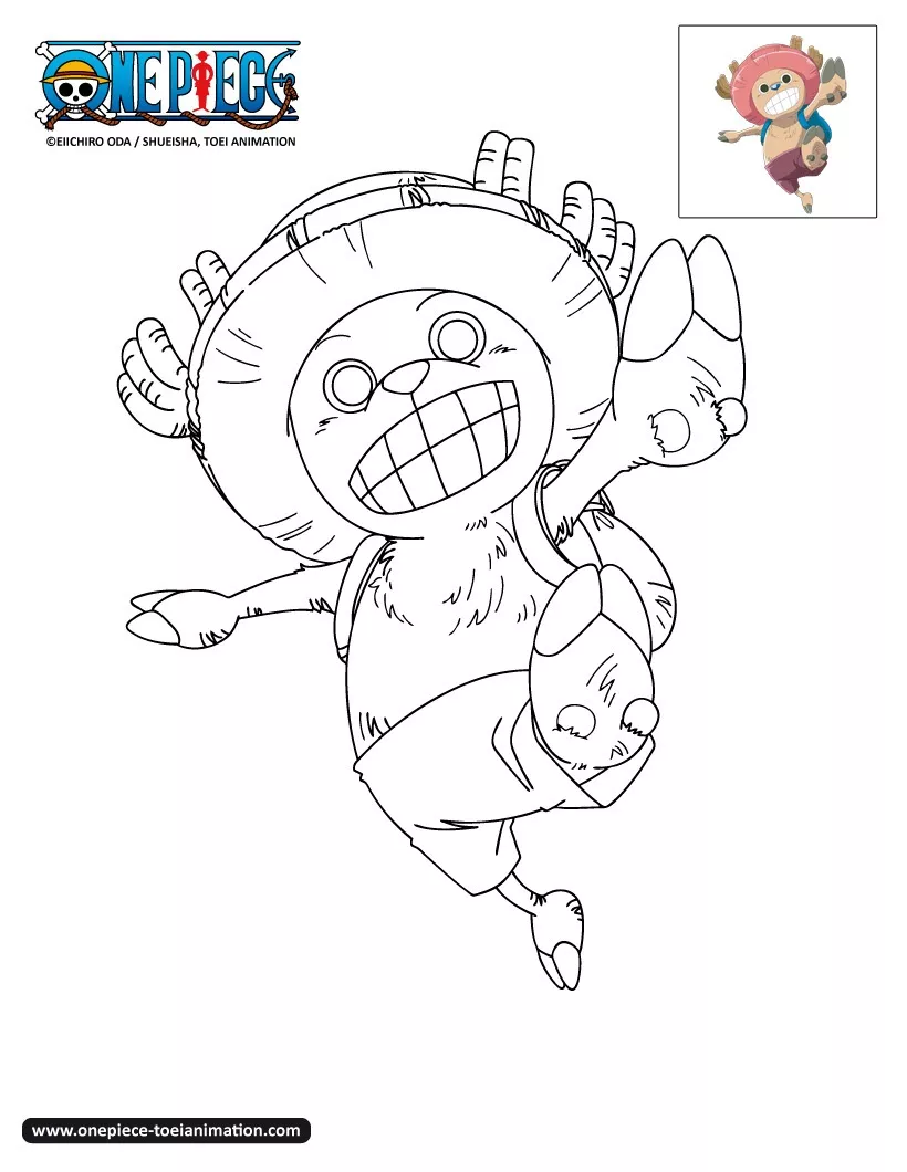 L'intrépide Tony Tony Chopper (Coloriage de One Piece à imprimer pour enfants)