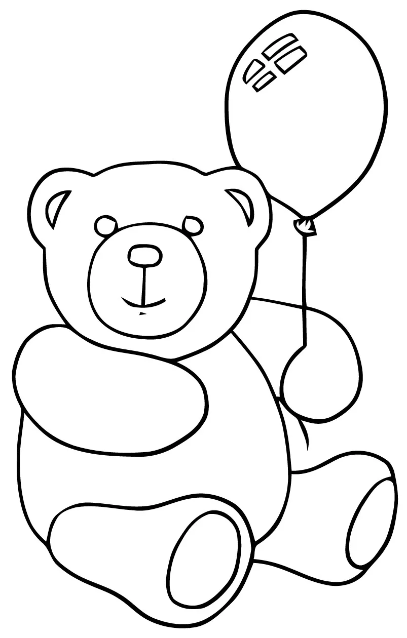 Oursons - 3 (Coloriage d'Ours et Oursons à imprimer pour enfants)