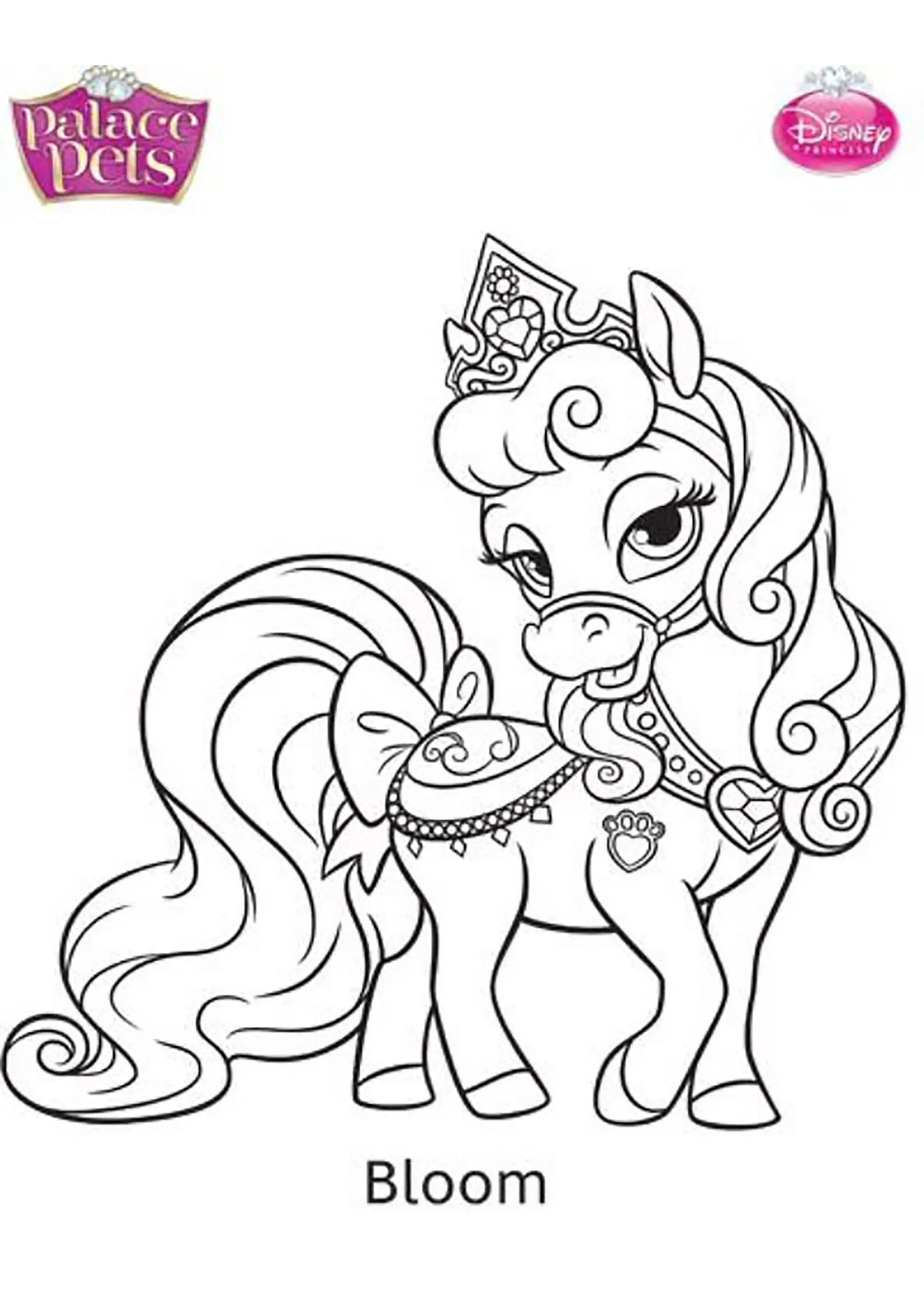 Bloom (Coloriage de Palace Pets à imprimer pour enfants)