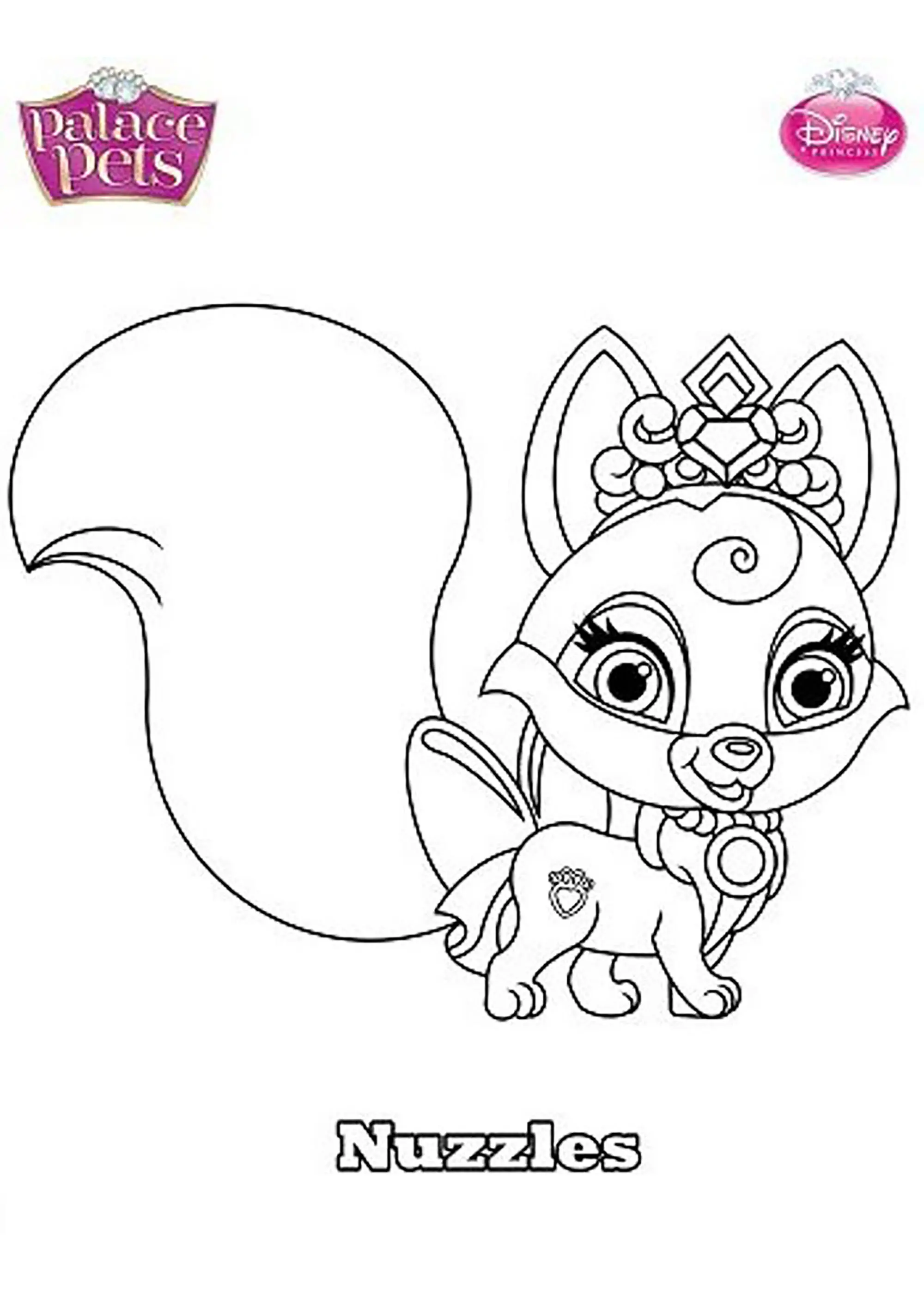 Nuzzles (Coloriage de Palace Pets à imprimer pour enfants)