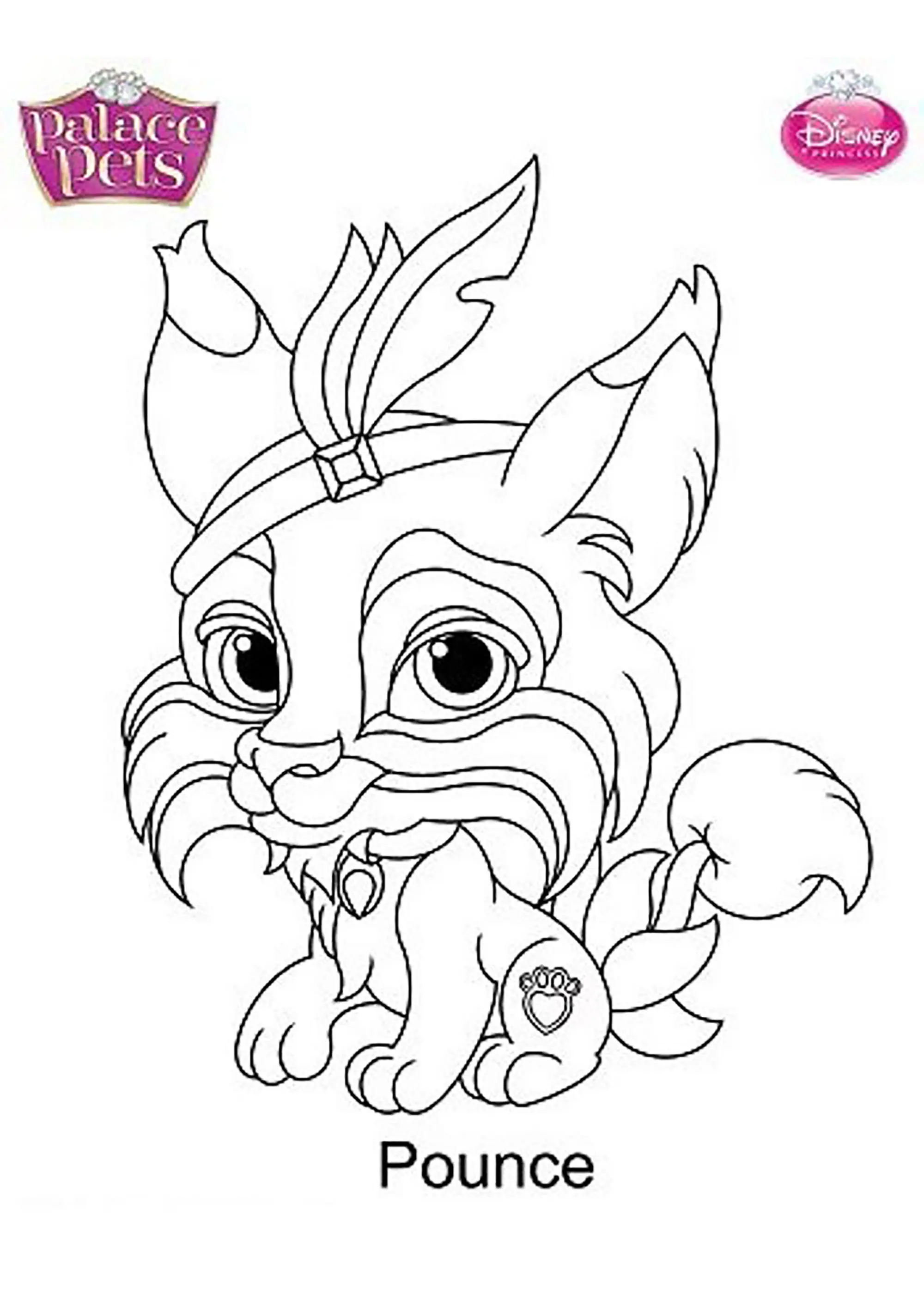 Pounce (Coloriage de Palace Pets à imprimer pour enfants)