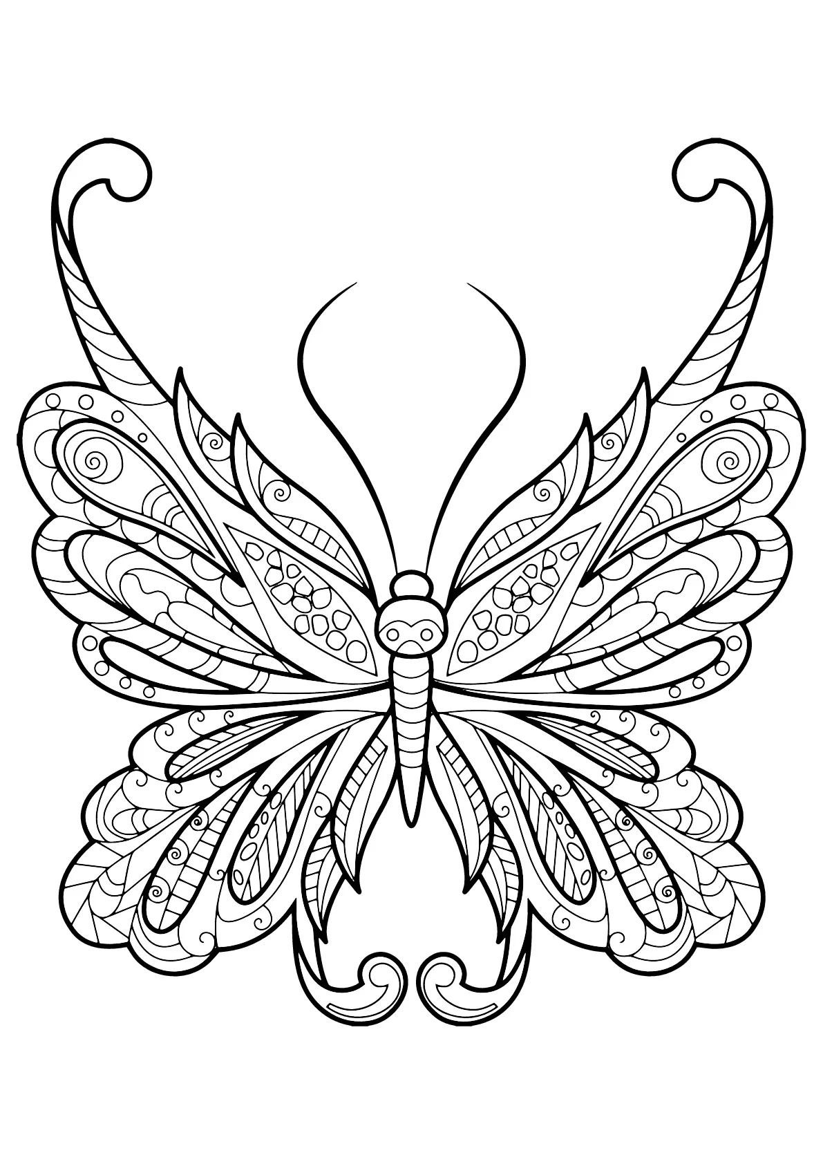 Coloriage de Papillons pour enfants