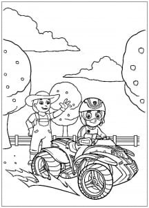 Pat Patrouille : Quad (Coloriage de La Pat Patrouille)