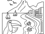 Coloriages de Pays à imprimer pour enfants